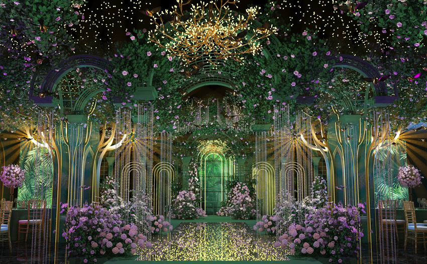 富阳奇妙森林婚礼堂效果展示